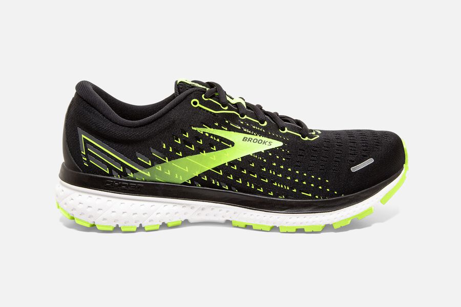 Brooks Herren Ghost 13 Laufschuhe Schwarz/Weiß Sale 039-675813